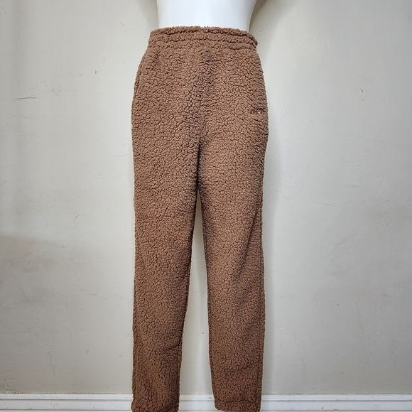 NWT SKIMS Teddy Jogger Lounge Pants in Tiger's Eye Size Small - Picture 2 of 12